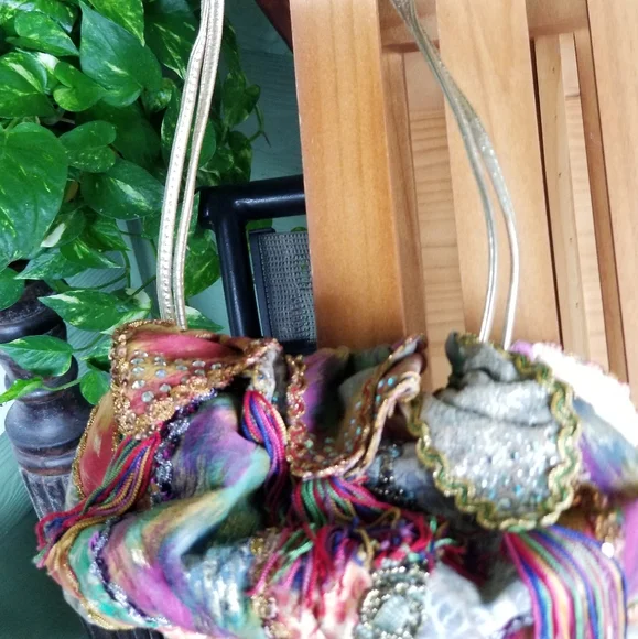 VINTAGE SILK HANDBAG BY RITA DIANA BY MYLINKA - Picture 2 of 4